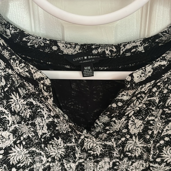 Lucky Brand V-Slit Neckline Blouse - Picture 3 of 3